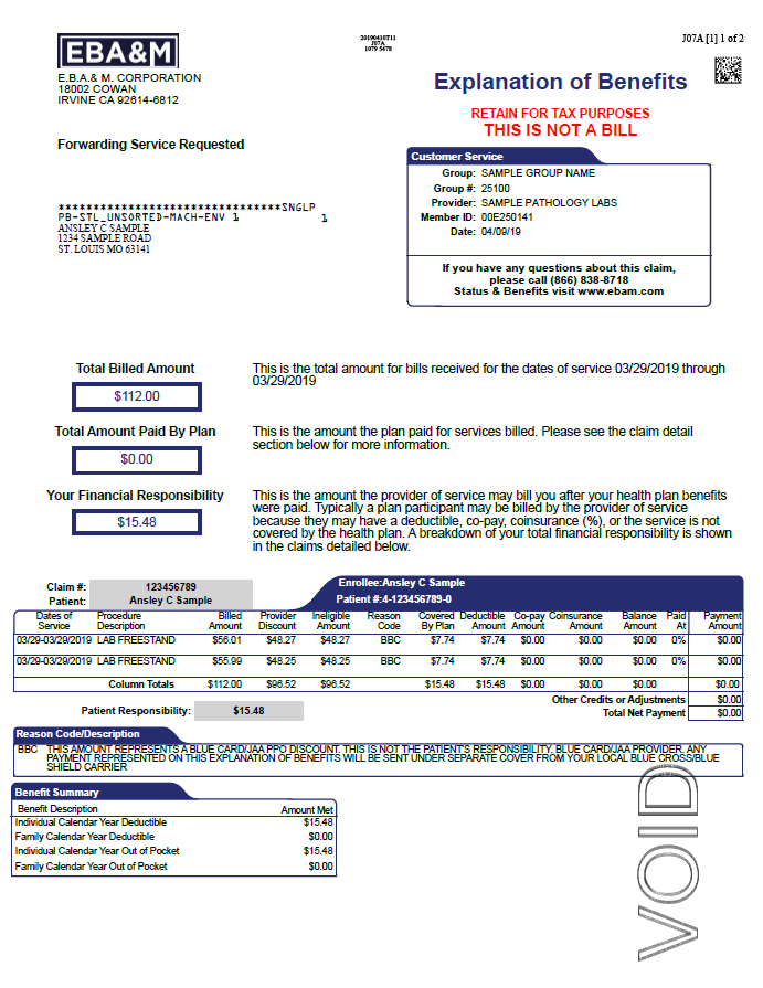 GGUSD Explanation of Benefits